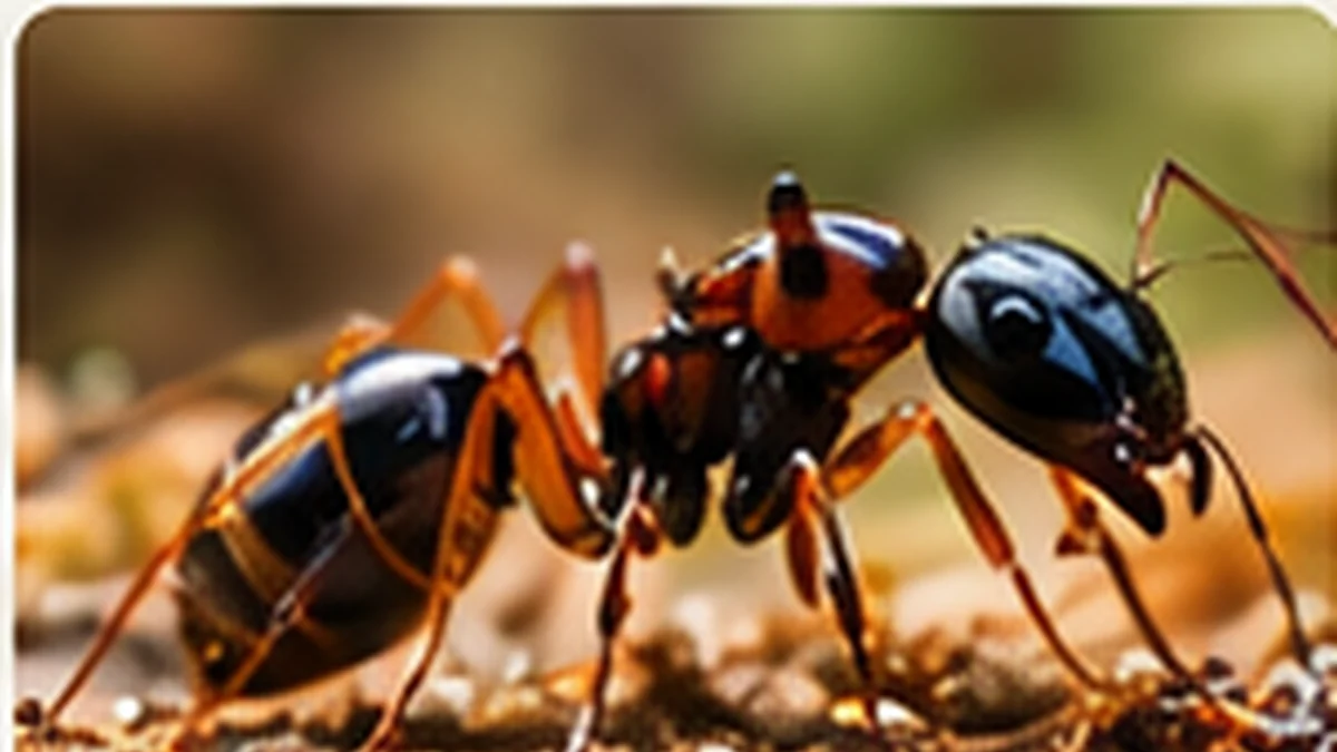 Motyw AI; nie potwierdza wyglądu Myrmecia pyriformis